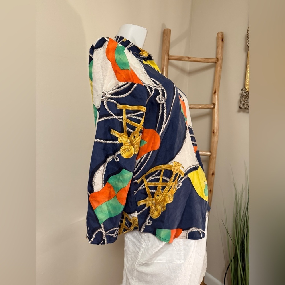 Lauren Ralph Lauren RARE HOLY GRAIL 90’s Silk Shirt 1992 1993 Archive 10 - Picture 4 of 6